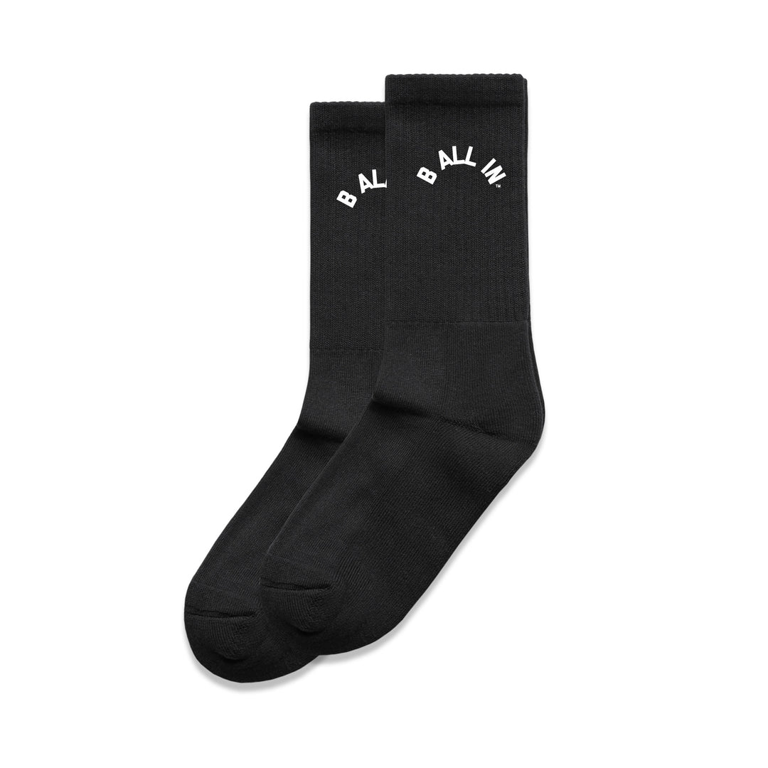 Black B ALL IN Socks - 2 Pairs